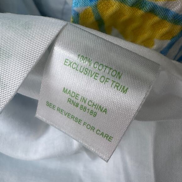 Lilly Pulitzer Shift Mini Dress Women’s 4 Blue Yellow Daisy Dance Sleeveless New - Picture 6 of 8